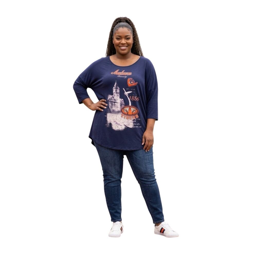 P. Michael Auburn University gameday T-shirt embellished rhinestones XXL NWT